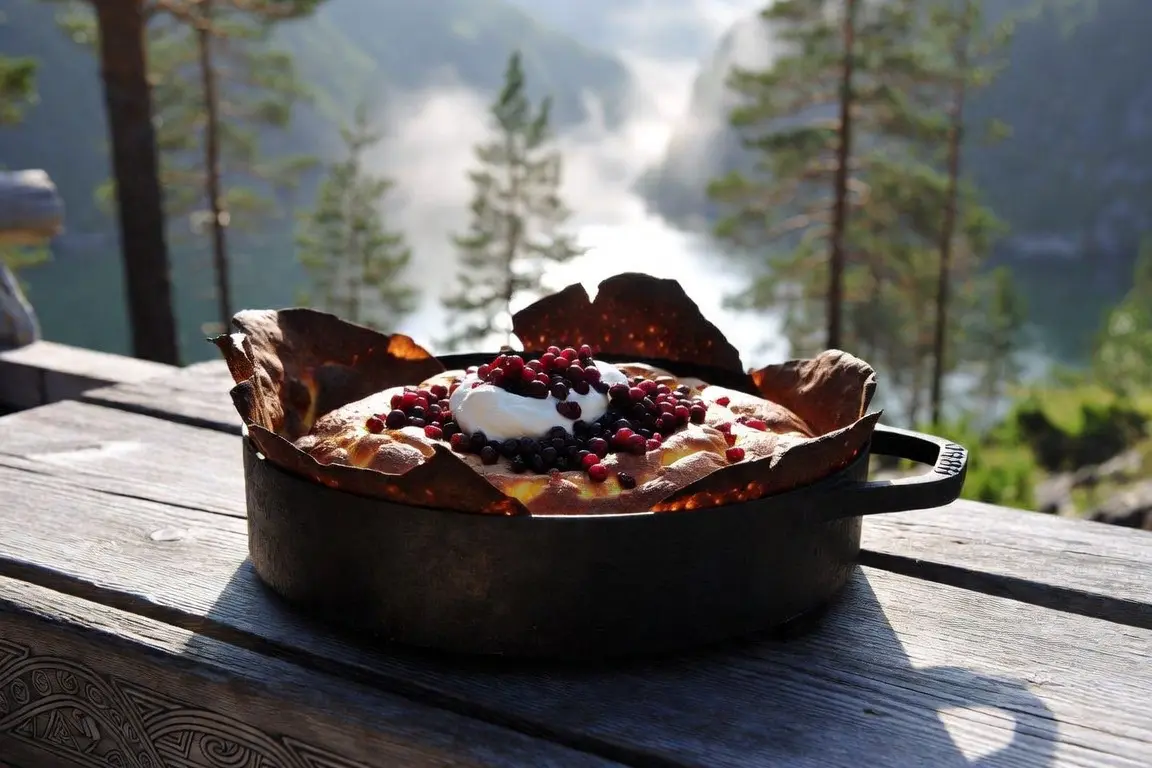 Lingonberry Skillet Cake
