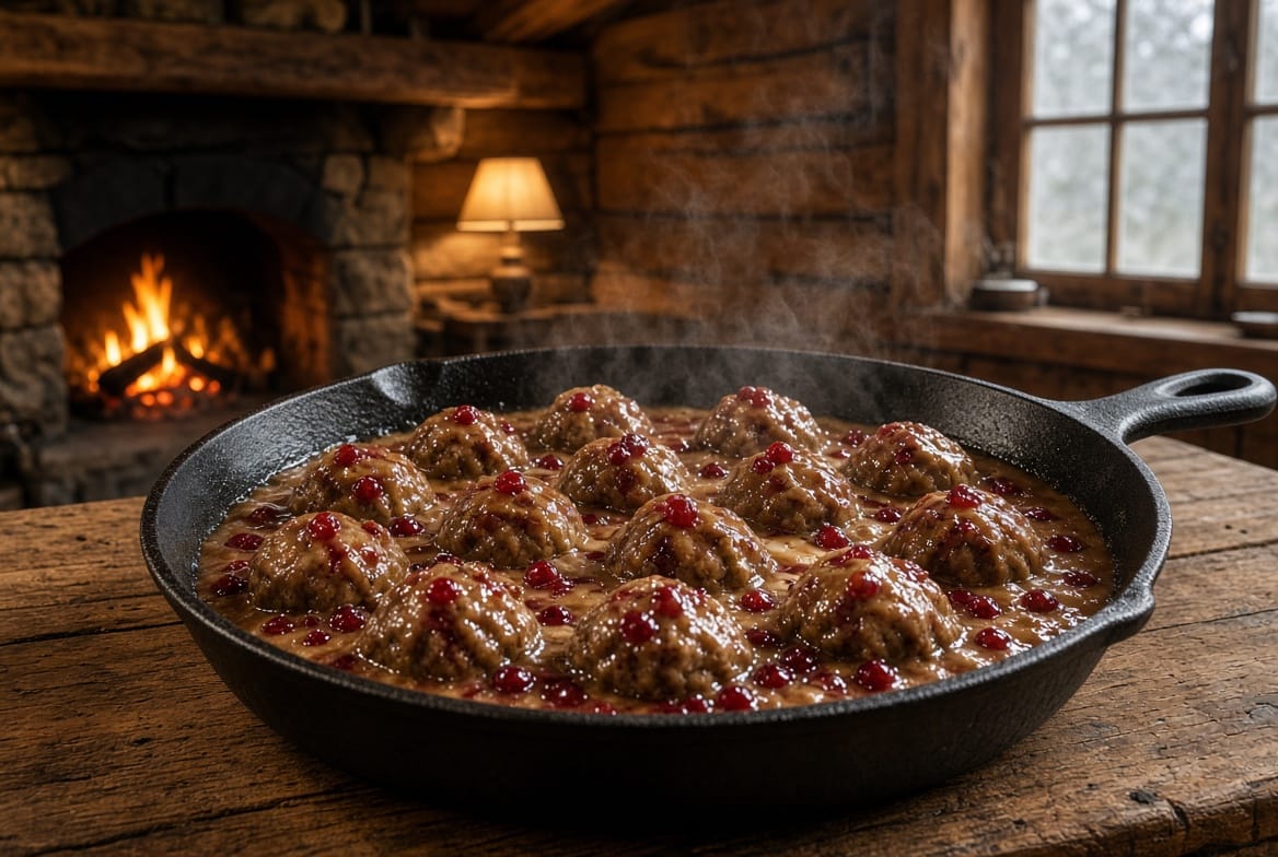 Viking Skillet Meatballs